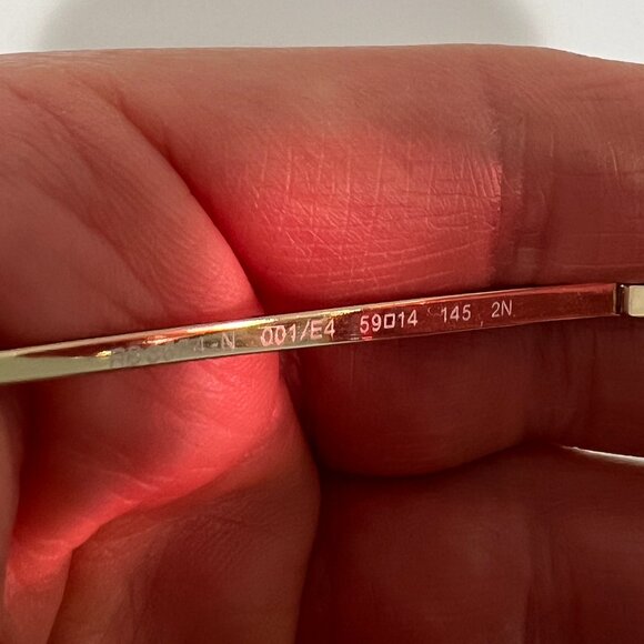 Ray Ban Blaze Round Gold RB3574N 001/E4 Pink Mirrored Sunglasses Unisex 59mm - Picture 8 of 10